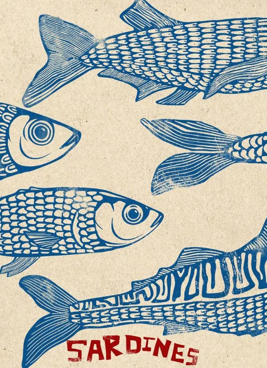Funny Sardines Poster